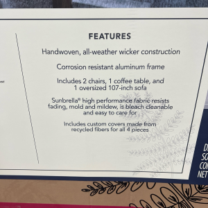Members Mark 4 Piece Extra Large Seating Set Members Mark 4 Piece Extra Large Seating Set Members Mark 4 Piece Extra Large Seating Set Members Mark 4 Piece Extra Large Seating Set