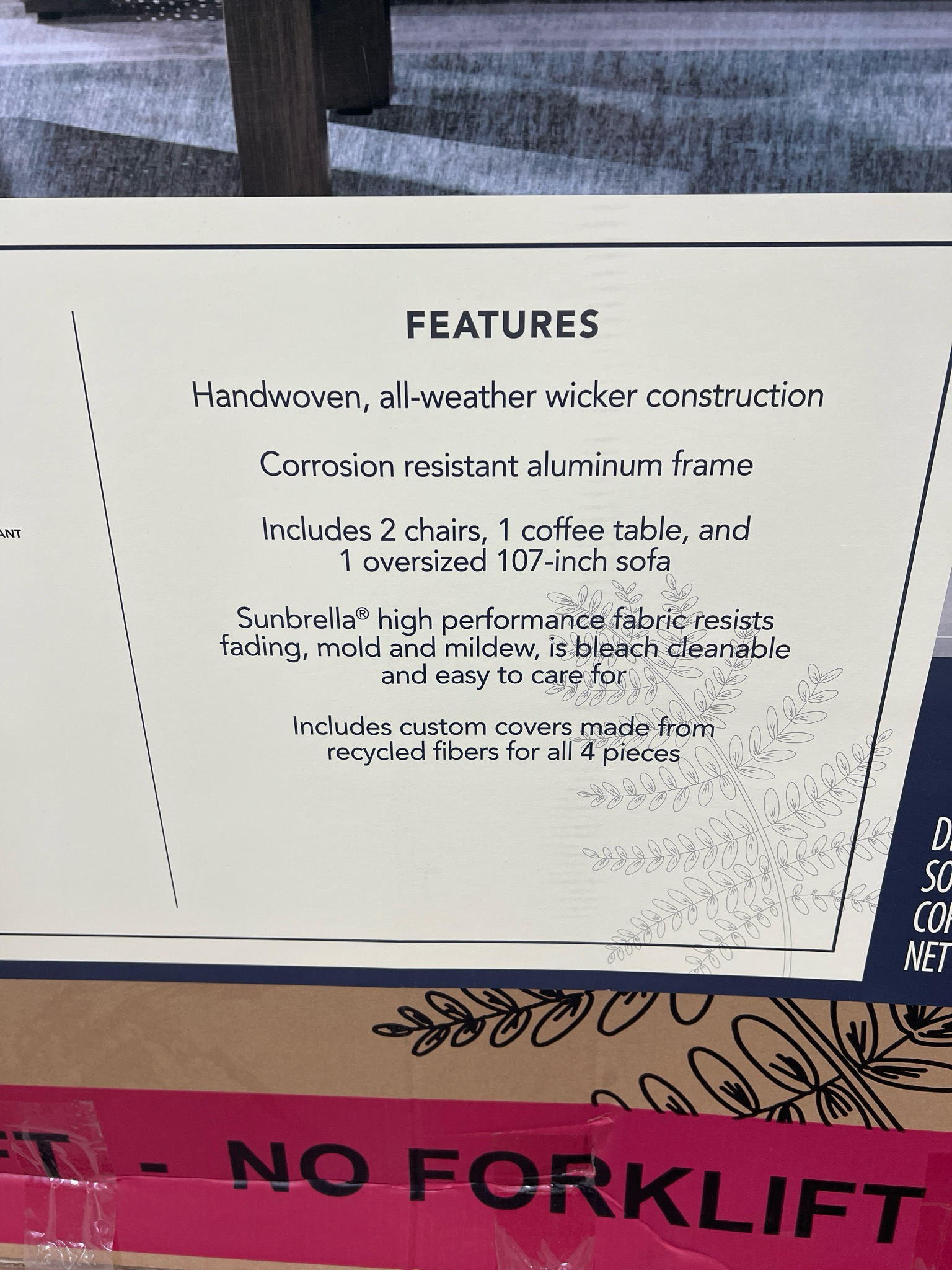 Members Mark 4 Piece Extra Large Seating Set Members Mark 4 Piece Extra Large Seating Set Members Mark 4 Piece Extra Large Seating Set Members Mark 4 Piece Extra Large Seating Set